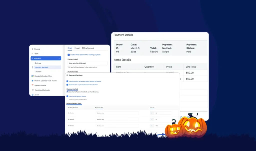 Clearly Display Costs and Payment Options for halloween makeup artist